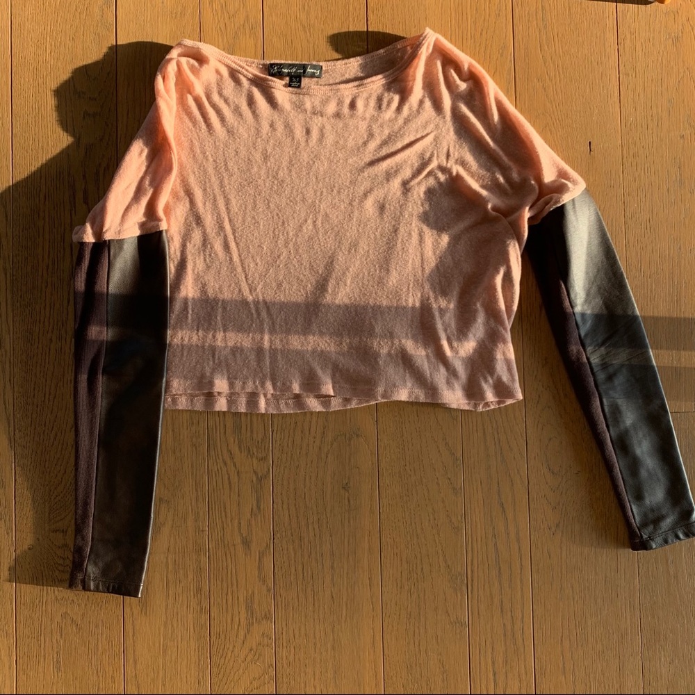 Elizabeth and James long sleeve with leather arms